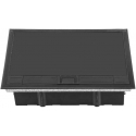 Orno Puszka podłogowa na gniazda modułowe 8 x 45x45mm lub 16 x 22,5x45mm, pokrywa: plastik, juoda