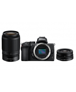 Nikon Z 50 + 16-50mm+ 50-250mm MILC 20,9 MP CMOS 5568 x 3712 pikseliä Musta
