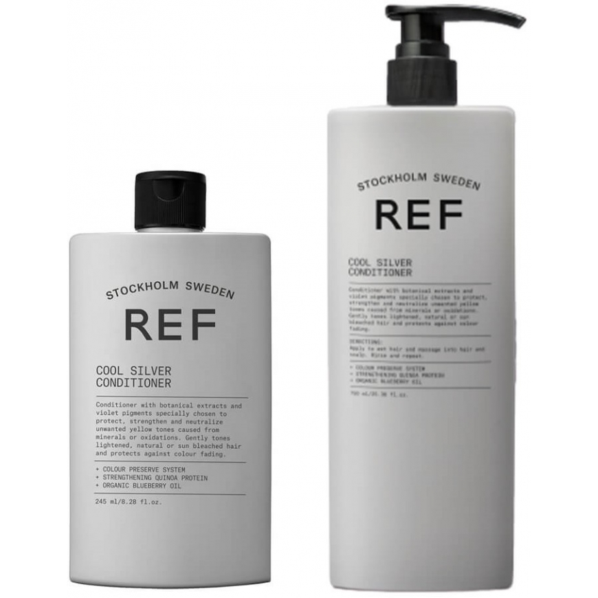 Ref Stockholm, Cool Silver, Sulfates-Free, Hair Conditioner, Neutralizing Warm Tones, 750 ml – 2