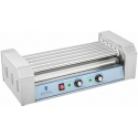 Royal Catering Roller grill with cover, roller grill, sausage warmer, 5 rolls