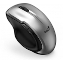 Pelė Genius Pelė Ergo 8200S, 1200DPI, 2.4 [GHz], optinė, 5kl., belaidė, sidabrinė, 1 vnt AA, Mėlyna-Eye sensor, Adapteris USB-C