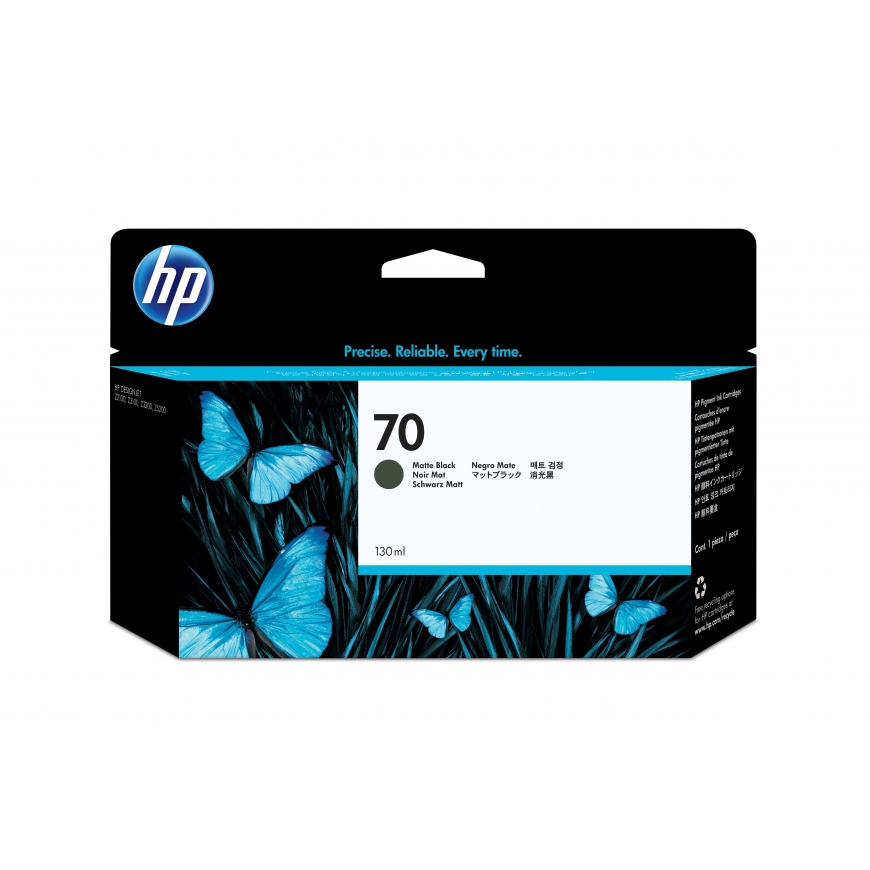 HP 70 130 ml matinio juodo rašalo kasetė