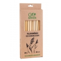 Compostable reed straw Go Green 20 pcs|0,08kg Compostable reed straw Go Green 20 pcs|0,08kg