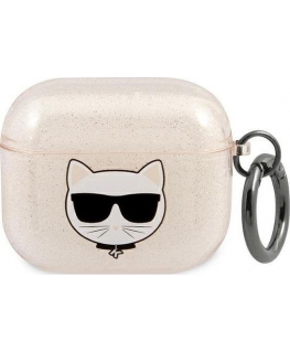 Case Original case Karl Lagerfeld KLA3UCHGD for Apple Airpods 3 / gold + glitter