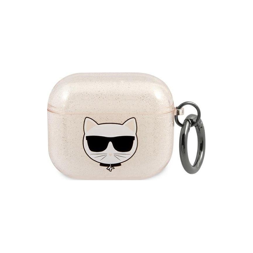 Case Original case Karl Lagerfeld KLA3UCHGD for Apple Airpods 3 / gold + glitter