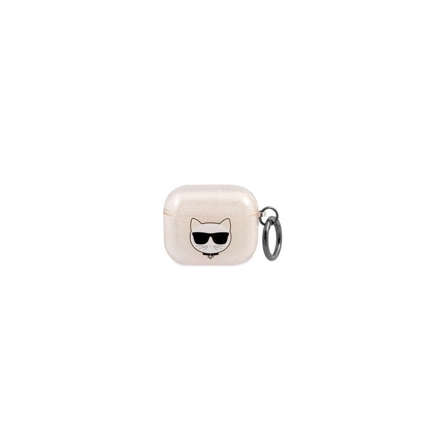 Case Original case Karl Lagerfeld KLA3UCHGD for Apple Airpods 3 / gold + glitter – 2