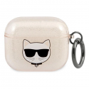 Dėklas Original case Karl Lagerfeld KLA3UCHGD for Apple Airpods 3 / auksinis + glitter Dėklas Original case Karl Lagerfeld KLA3UCHGD for Apple Airpods 3 / auksinis + glitter