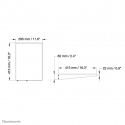 Neomounts PLASMA-M2SIDESHELF sülearvuti raam & alus Sülearvuti alus Must