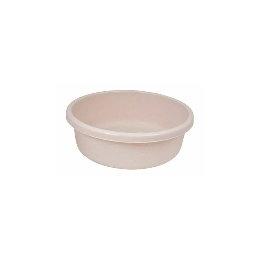 Round bowl 9L beige