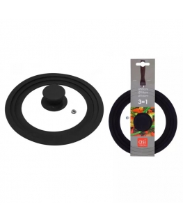 Universal lid with silicone edge 3in1, Ø16|18|20cm