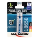 Ansmann Li-Ion Akku 18650 Akumulators Litija jons