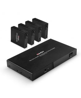 Lindy 70m Cat.6 4 Port HDMI 4K60 Splitter Extender