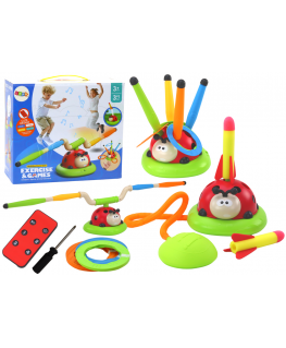 Lean Biedronka 3in1 Sports Toy Jump Rope Throw to Target Launcher