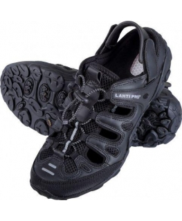 Lahti Pro SANDALAS PU / KNIT Juodas-GRAY, "43", LAHTI