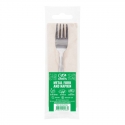 Metal fork and napkin set Go Green Metal fork and napkin set Go Green