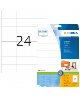 HERMA Labels Premium A4 70x36 mm white paper matt 600 pcs.