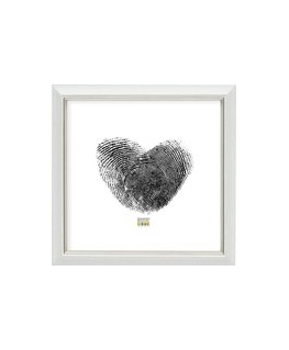 Photo frame Deknudt S65KK1 white 13x13 Wood double Passepartout