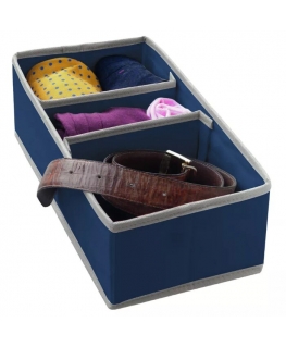 Box with sections M 30,5x15,5x10cm Blue