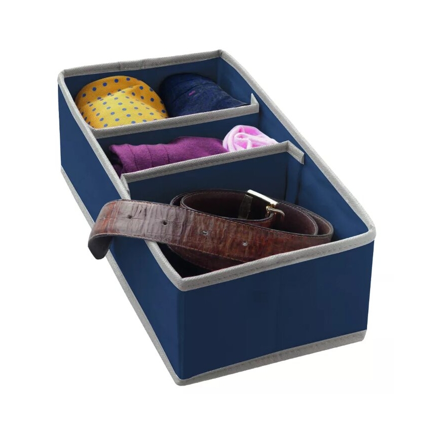 Box with sections M 30,5x15,5x10cm Blue