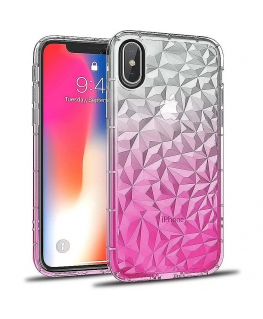Swissten Crystal Clear Case 1 mm Silicone Case for Apple iPhone 7 / 8 Transparent - Pink