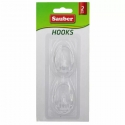 Hooks 2gb 3x4,7cm oval transparent Hooks 2gb 3x4,7cm oval transparent