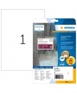HERMA 4698 etiketė spausdinimui Balta Lipni spausdintuvo etiketė