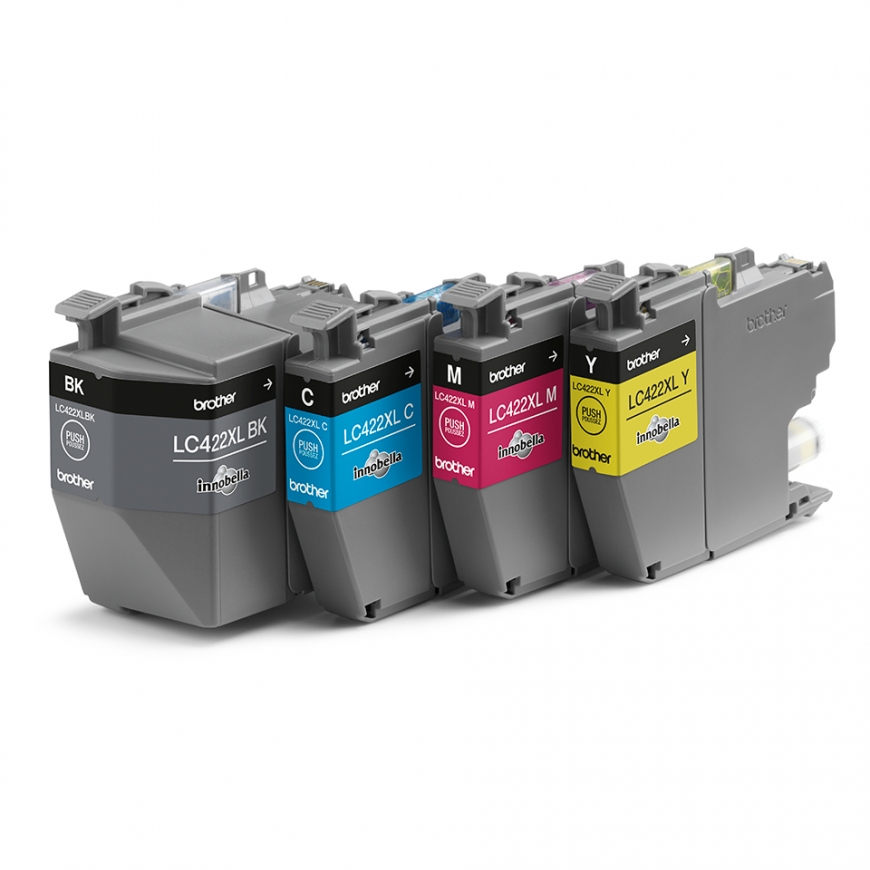 Brother LC422XLVAL mustekasetti 4 kpl Alkuperäinen Musta, Syaani, Magenta, Keltainen – 4