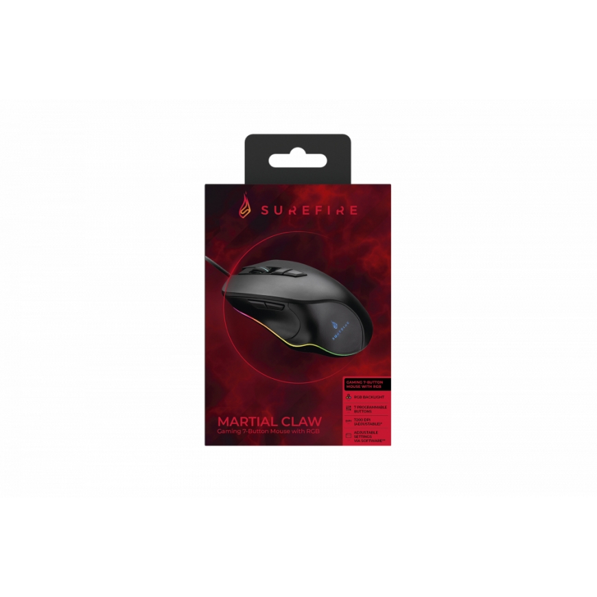 SureFire Martial Claw hiiri Oikeakätinen USB A-tyyppi Optinen 7200 DPI – 4