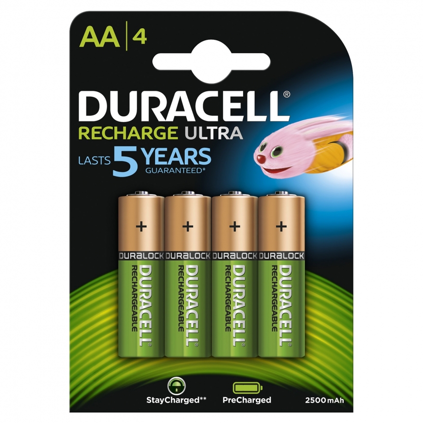 Rechargeable AA HR6 2500 mAh 4pcs