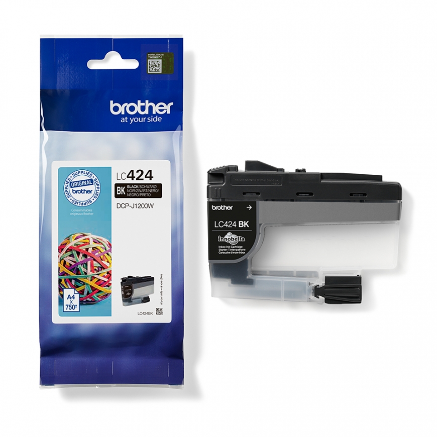 Brother LC424BK rašalo kasetė 1 vnt Originalus Juoda – 5