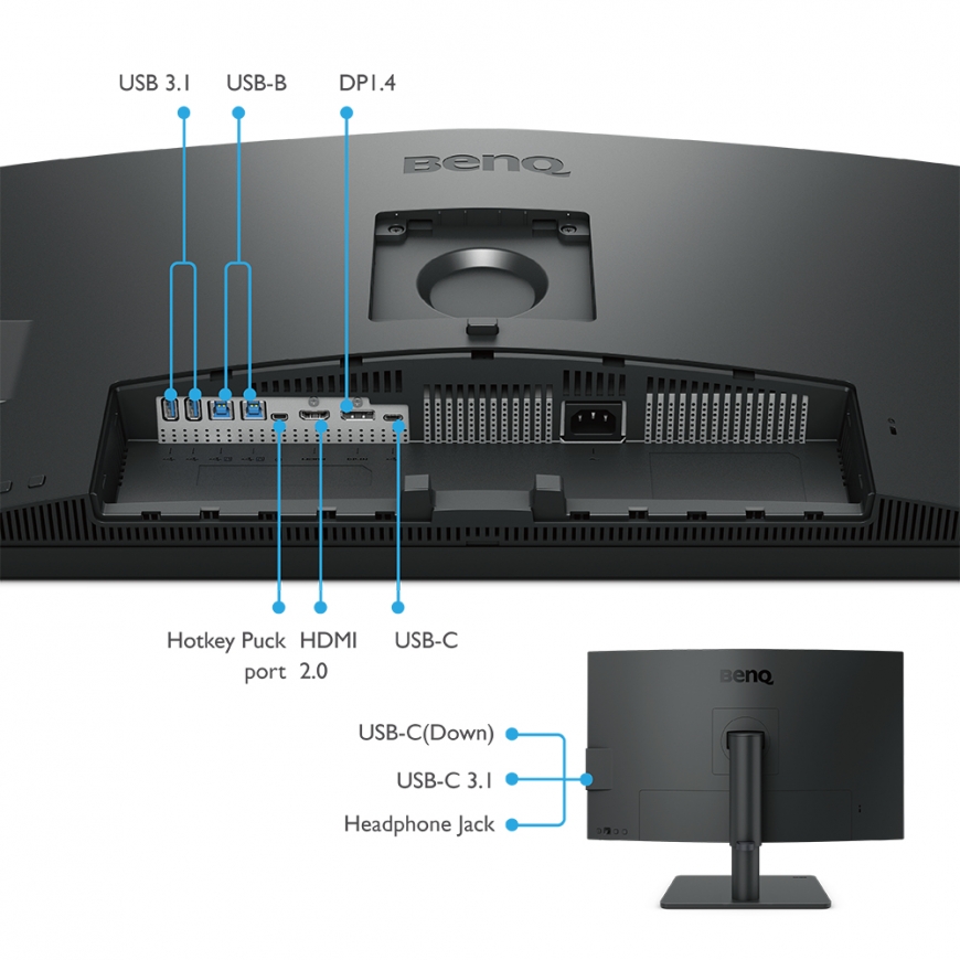 BenQ PD2705U PC lamekuvar 68,6 cm (27") 3840 x 2160 pikslit 4K Ultra HD LED Must – 4