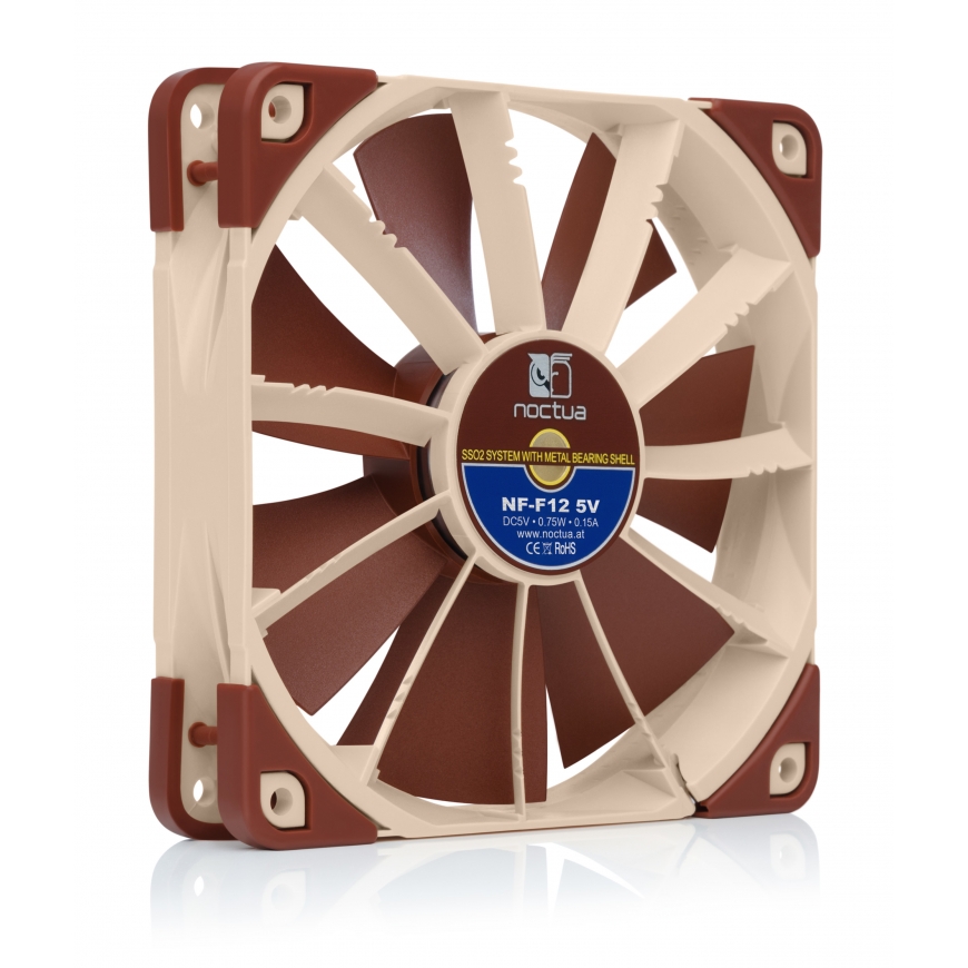 Noctua NF-F12 Arvuti korpus Ventilaator 12 cm Beež, Pruun – 2