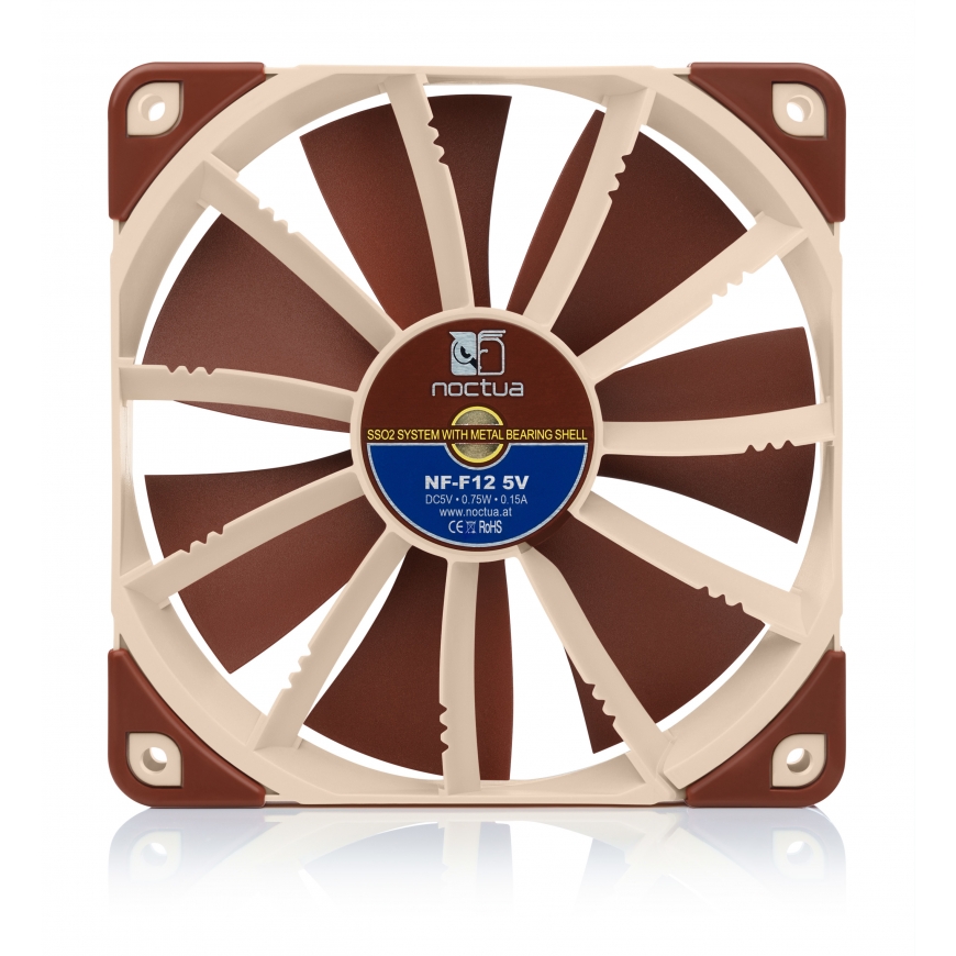 Noctua NF-F12 Arvuti korpus Ventilaator 12 cm Beež, Pruun – 4