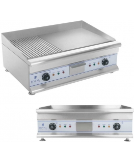 Royal Catering Grill for two, large, groove, 75 cm