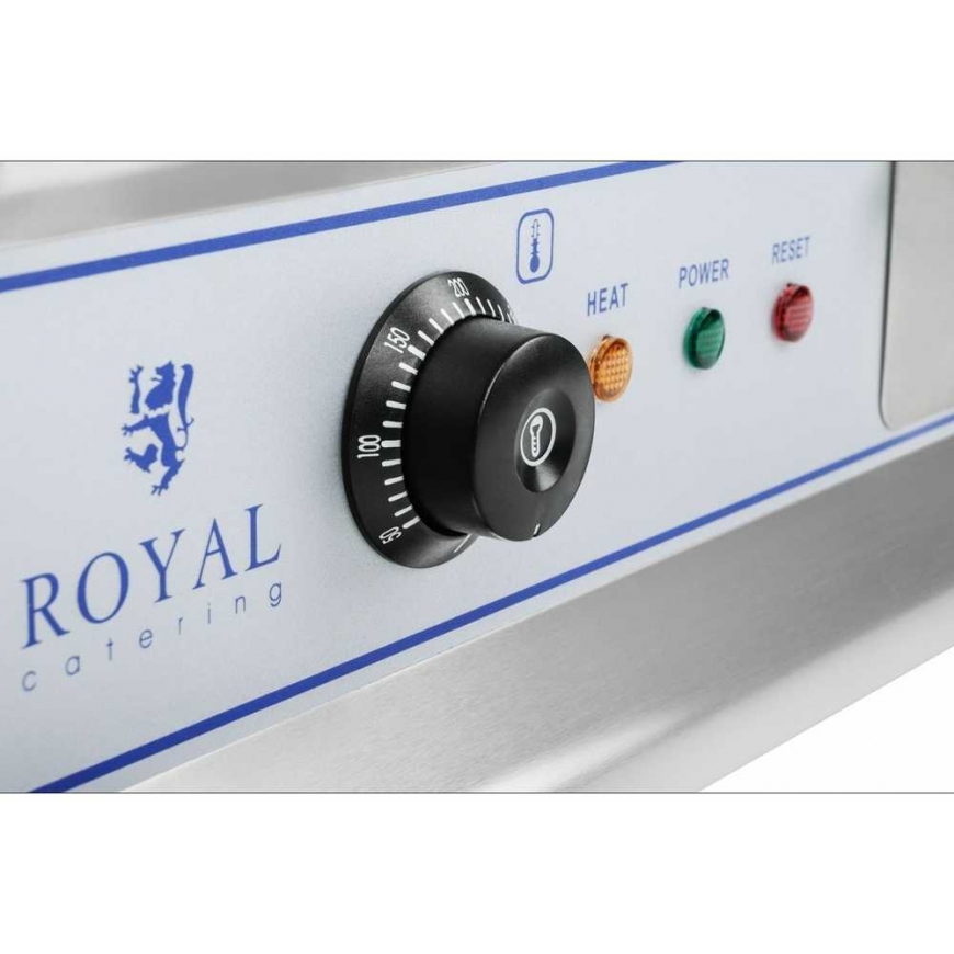 Royal Catering Grilis dvivietis, didelis, griovelis, 75 cm – 3