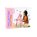 Lean DINOSAUR TABLE WITH PROJECTOR FOR DRAWING + ACCESSORIES COLOR Pink Lean DINOSAUR TABLE WITH PROJECTOR FOR DRAWING + ACCESSORIES COLOR Pink