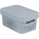 Box with lid Infinity Recycled 4,5L 27x19x12cm grey Box with lid Infinity Recycled 4,5L 27x19x12cm grey