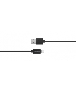 Deltaco IPLH-411 lightning cable 1 m Black
