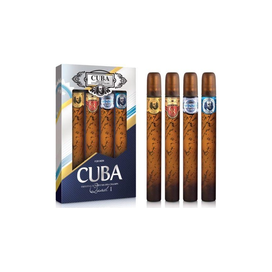 Cuba Quad For Men Gold Eau