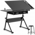 Frommstarck Desk, drawing table with drawers and stool for drawing and sketching, 115x60 cm Frommstarck Desk, drawing table with drawers and stool for drawing and sketching, 115x60 cm