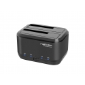 NATEC Kangaroo Dual USB 3.2 Gen 1 (3.1 Gen 1) Type-A Musta