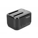 NATEC Kangaroo Dual USB 3.2 Gen 1 (3.1 Gen 1) Type-A Melns