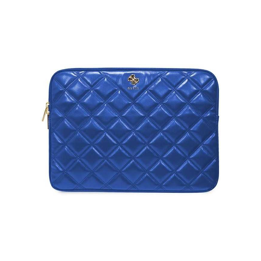 Guess Sleeve GUCS14ZPSQSSGB 14" mėlyna/mėlynas Quilted 4G