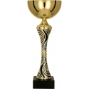 Detail Gold and black metal cup Detail Gold and black metal cup