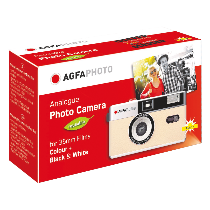 AGFAPHOTO daugkartinio naudojimo fotoaparatas 35MM BEIGE – 3