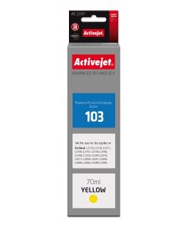 Activejet AE-103Y rašalas (pakaitinis Epson 103 C13T00S44A Supreme 70 ml geltonas)