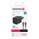 Swissten Travel Charger GaN USB-C 35W PD + Data Cable USB-C - Lightning 1.2m Swissten Travel Charger GaN USB-C 35W PD + Data Cable USB-C - Lightning 1.2m