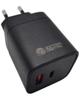 Charger EXTRA DIGITAL GaN USB Type-C, USB Type-A: 45W, PPS
