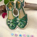 Siarhei Ausianikau ind. activity pg. certificate no. 1130904 Embroidery kit Green shoes KF022/141