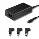 Qoltec 51758 toiteadapter ja vaheldi Hoonesisene 65 W Must